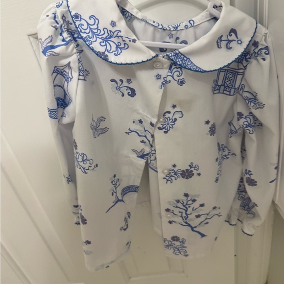 The Beaufort Bonnet Company Maude's Peter Pan Collar Shirt - Sir Proper's Pagoda - Picture 6 of 13